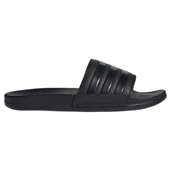 ADIDAS • Men’s Black Comfort Slides Sandals Shoes - Picture 2 of 7